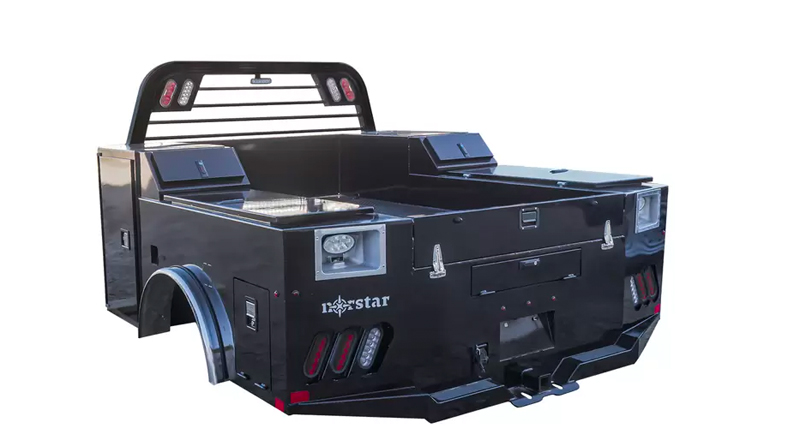 Our Service Bed offers multiple standard tool boxes and many options for your on-the-go needs.
